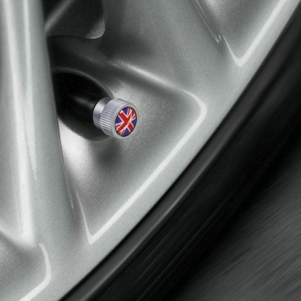Original MINI Union Jack Valve Stem Cap Tutup Pentil Mobil 4pcs