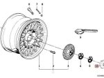 Original BMW BBS Style 5 Hub Cap Wrench Socket Pembuka Dop Roda 80mm - Image 4