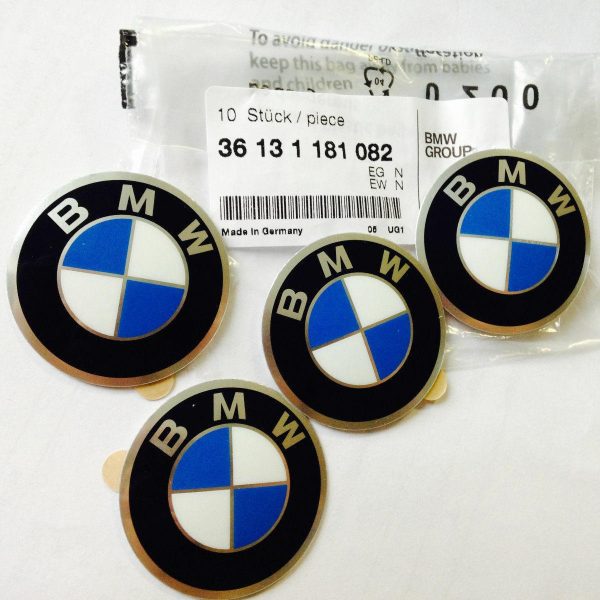 4x BMW E21 E30 Sticker Dop Roda 45mm 36131181082
