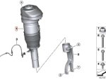 Original BMW G05 X5 VDM Low Air Sus Shock DEPAN KIRI 37106869029