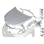 Original BMW F15 X5 F16 X6 Engine Hood Kap Mesin Aluminium 41007381758 - Image 5
