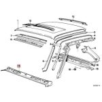Original BMW E30 Wiper Deck Cover Plastik Bawah Wiper 41321913778 - Image 5
