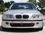 Original BMW E46 M Tech 1 Lis Trim Grille Tengah Bemper Depan 51112694947 - Image 5