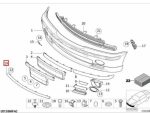 Original BMW E46 M Tech 1 Lis Trim Grille Tengah Bemper Depan 51112694947 - Image 6