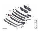 Original BMW E84 X1 Pre-LCI Trim Strip Silver X Line Bemper Depan Tengah 51112990641 - Image 7