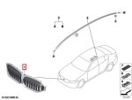 Original BMW G20 G21 LCI Facelift M Sport Kidney Grill Shadowline Gloss Black - Image 7