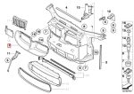 Original BMW E90 Intake Air Duct Saluran Udara Radiator Belakang Grill - Gambar 6