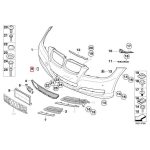 Original BMW E90 LCI Tow Eye Hook Cover Penutup Derek Bemper Depan - Image 5