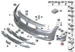 Original BMW F30 F31 Luxury / Sport Bracket Fog Light Lampu Kabut KIRI - Gambar 5