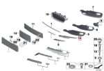 Original BMW F30 Modern Titanium Trim Cover Grill Bemper KIRI - Image 4