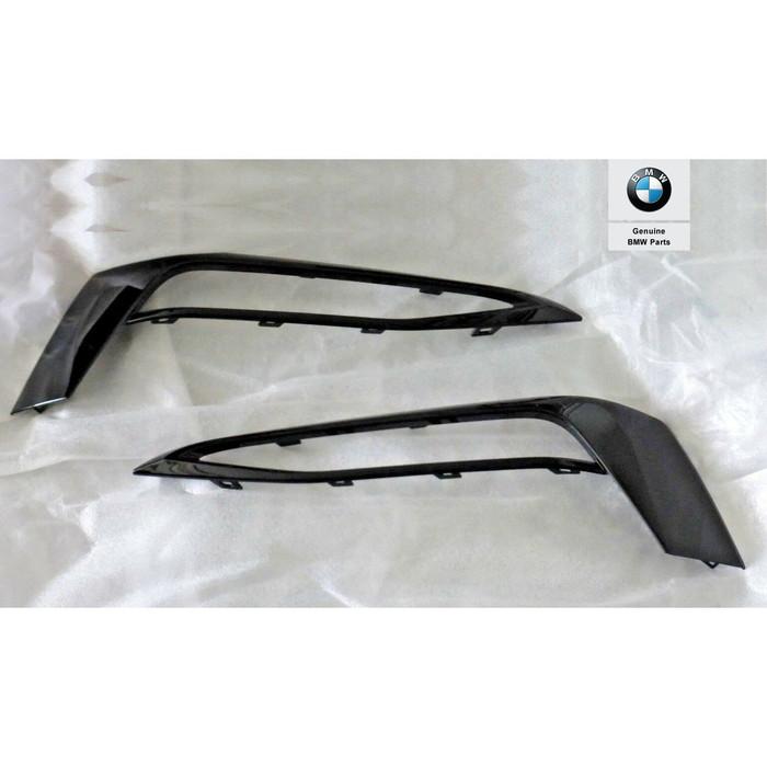 51117385281+ 51117385282_A BMW G30 Sport Gloss Black Bumper Trim Finisher Lis Bemper Depan SET - Image 1