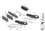Original BMW F30 LCI 320i Sport Trim Finisher Tengah Bemper Depan - Image 5