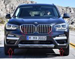 Original BMW G01 X3 Pre-LCI Trim Lis Bemper Depan Kulit Jeruk PDC 51117484783 - Image 6