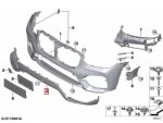 Original BMW G01 X3 Pre-LCI Trim Lis Bemper Depan Kulit Jeruk PDC 51117484783 - Image 7