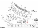 Original BMW E46 M Tech 1 Trim Ring Lampu Kabut Bemper Depan KIRI 51117890097 - Image 6