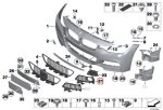 Original BMW F30 F31 F35 M Sport Grill Bemper Lampu Kabut KIRI - Gambar 5