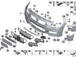 Original BMW F30 F31 M Sport Trim Bracket Fog Light Lampu Kabut KIRI - Gambar 5