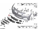 Original BMW F32 F33  F36 M Sport Grill Bemper Bemper Depan Tengah 51118054503 - Image 5