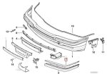 Original BMW E38 Lis Chrome Bemper Depan - KIRI - Gambar 5