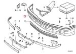 Original BMW E36 Bemper Depan Standard Front Bumper Primed - Gambar 6