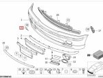 Original BMW E46 M Tech 1 Tow Eye Hook Cover Penutup Mata Derek Bemper Depan 51118213685 - Image 6