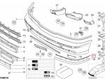 Original BMW E39 Lis Chrome Trim Bemper Depan KIRI 51118226555 - Image 6