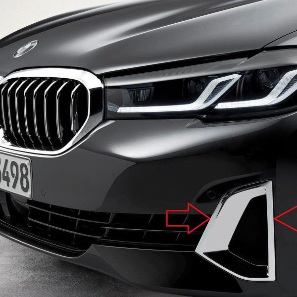 Original BMW G30 LCI 530i Opulence Lis Chrome Trim Finisher Bemper Depan KIRI 51119463481