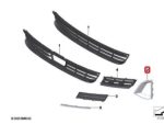 Original BMW G30 LCI 530i Opulence Lis Chrome Trim Finisher Bemper Depan KIRI 51119463481 - Image 4