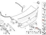 Original BMW Expanding Nut Grommet Plat Nomor Bagasi 51127020321 - Image 5