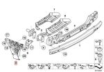 Original BMW E60 Bracket Mounting Bemper Belakang KIRI 51127033715 - Image 3