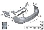 Original BMW F30 Towing Eye Cover LCI Tutup Lubang Bemper Belakang - Gambar 4