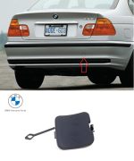 Original BMW E46 Pre-LCI Tow Eye Hook Cover Penutup Mata Derek Bemper Belakang 51128215120