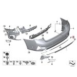 Original BMW G20 Towing Eye Cover Bemper Belakang Standar 51128493939 - Image 5
