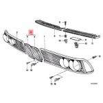 Original BMW E23 7 Series Front Radiator Kidney Grill - Gambar 5