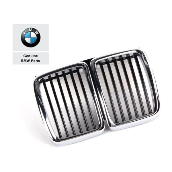 Original BMW E30 Kidney Gril Chrome Tengah Depan 51131945877