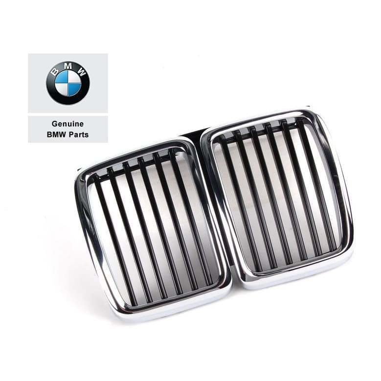 51131945877_A Original BMW E30 Kidney Gril Chrome Tengah Depan 51131945877 - Image 1