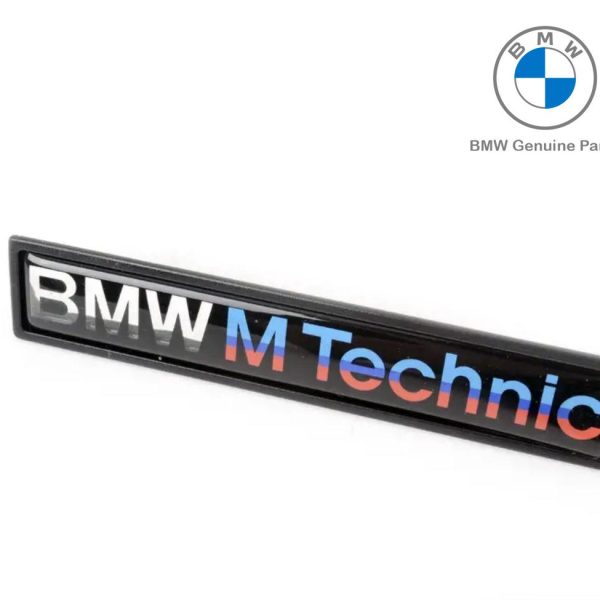 Original BMW E36 M Technic M Tech Logo Lis Emblem Badge Pintu Depan 1 Pasang 51132251378