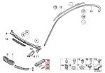 Original BMW E46 M3 Side Fender Grill KANAN 51132694608 - Image 5