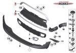 MINI R55 R56 R57 R58 R59 Lis Chrome Keliling Gril Depan 51132751040 - Image 3