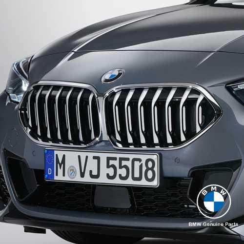 Original BMW F44 218i Gran Coupe Luxury Line Chrome Front Kidney Grille Grile Depan 51135A39375