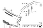 Original BMW E46 Facelift Cover Trim Lis Bawah Lampu Depan KANAN - Gambar 5