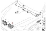 Original BMW E60 LCI Chrome Kidney Grill Facelift KIRI 51137065701 - Image 4