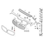 Original BMW E65 E66 LCI Kidney Grill Surround Bingkai Gril Chrome KANAN - Image 4