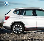 Original BMW F25 X3 X Line Moulding Rocker Panel Insert Panel Trim Bawah Pintu Belakang KANAN 51137352558