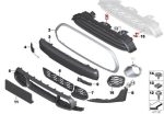 MINI F56 F57 JCW John Cooper Works Front Grill Chrome 51137368129 - Image 4