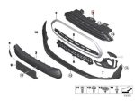 Original MINI Clubman F54 JCW John Cooper Works Front Grill Chilli Red 51137466792 - Gambar 4