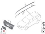 Original BMW U11 X1 iX1 Series Radar Cover for M Gloss Black Grille Grill - Image 5