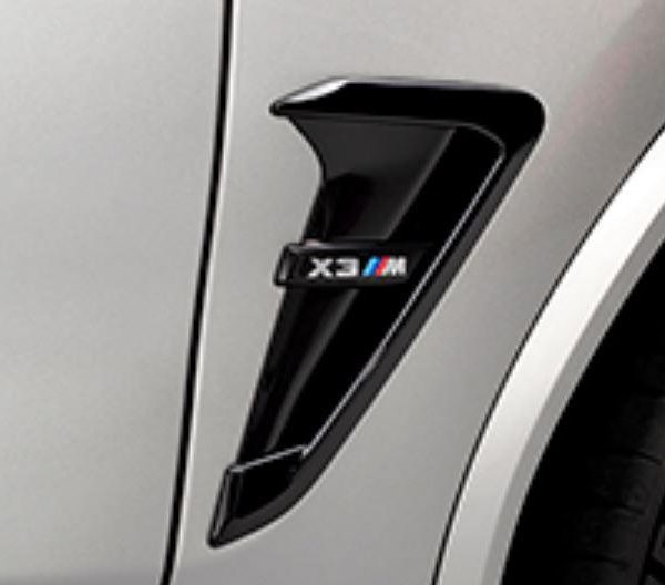 Ori BMW F97 X3M M Competition Cover Grill Fender Side Air Duct Gloss