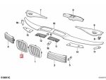 Original BMW E31 8 Series Chrome Kidney Grille Gril Depan KANAN 51138124272 - Image 5