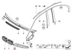 Original BMW E46 Cover Trim Lis Bawah Lampu Depan KIRI - Gambar 4